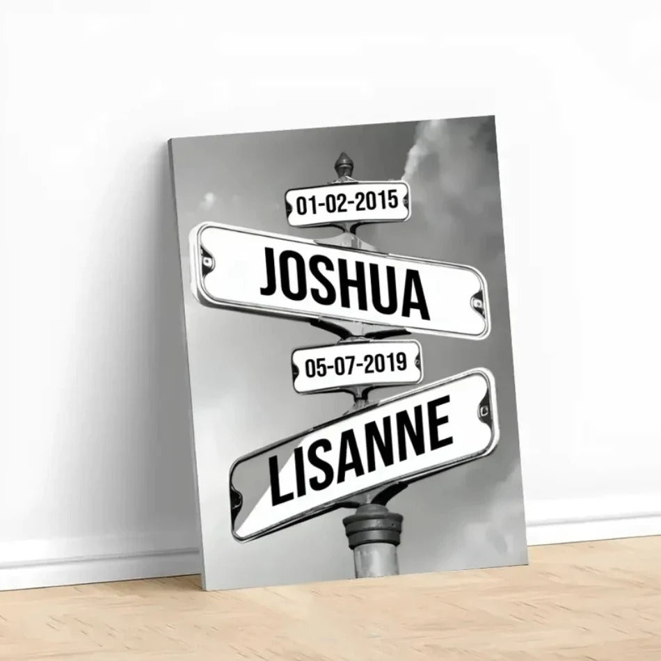 Custom Canvas Street Sign