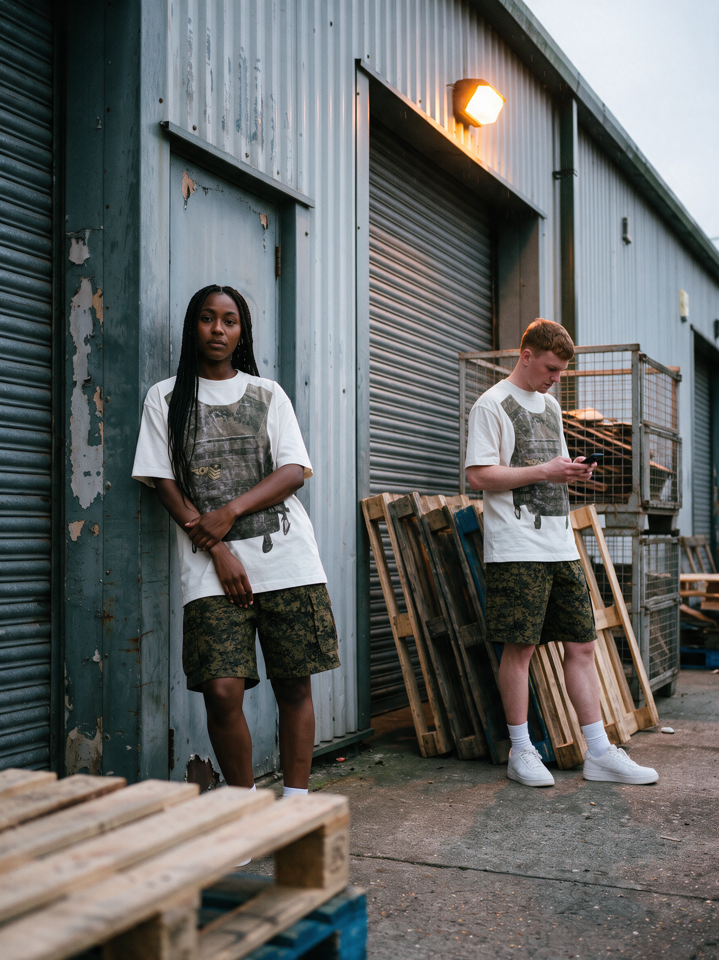 white gilet Tee